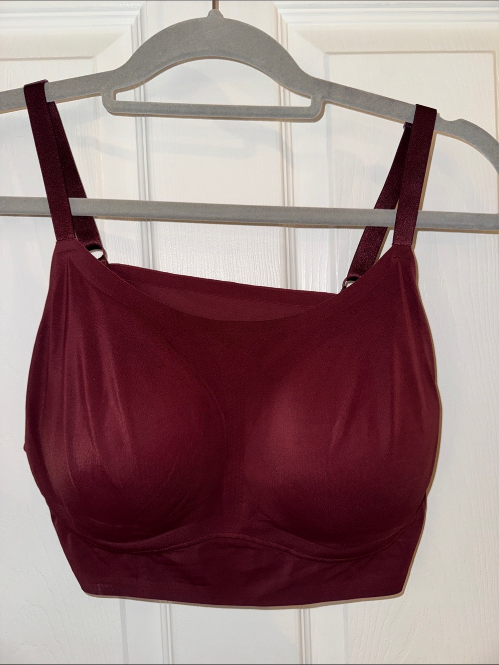 TRULY Seamless Wireless Longline Bralette - Burgundy
